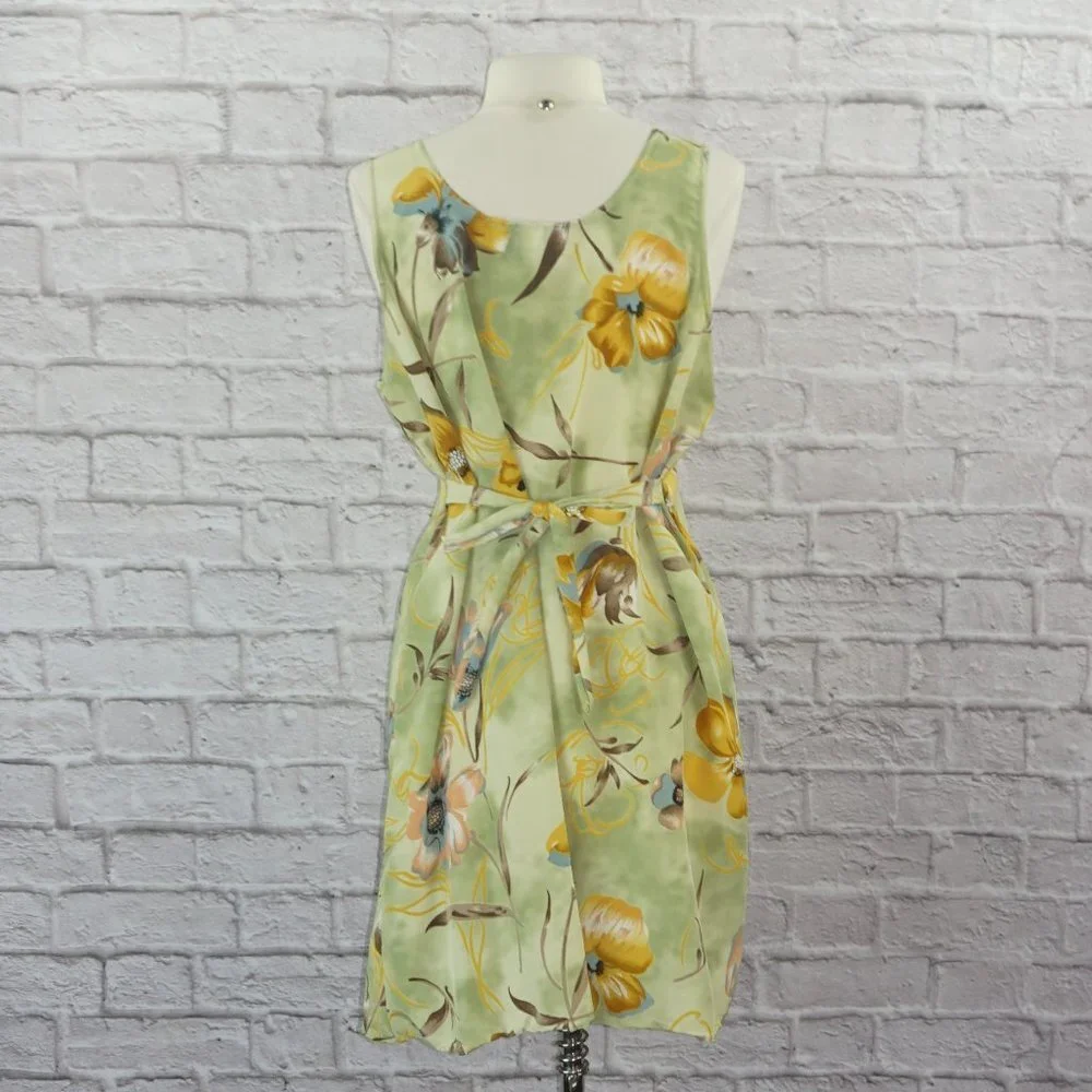 Vintage 90s Floral Slip Dress 1x - Picture 3 of 7